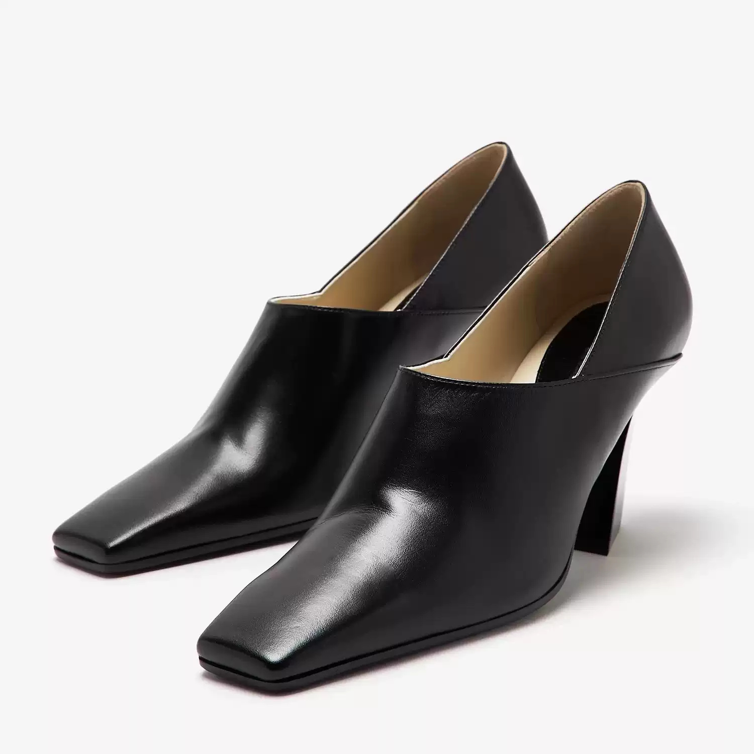 Women's Black Leather Square T - огляд і ціна Formal Wear Women'S Loafers