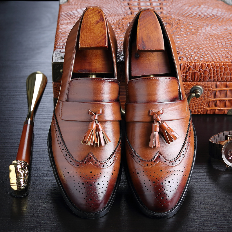 Classic Men's Leather Tassel L - огляд і ціна Formal Wear Women'S Loafers