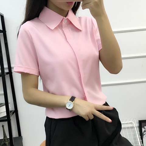 White Loose Short Sleeve Shirt - огляд і ціна Large Women'S Formal Wear