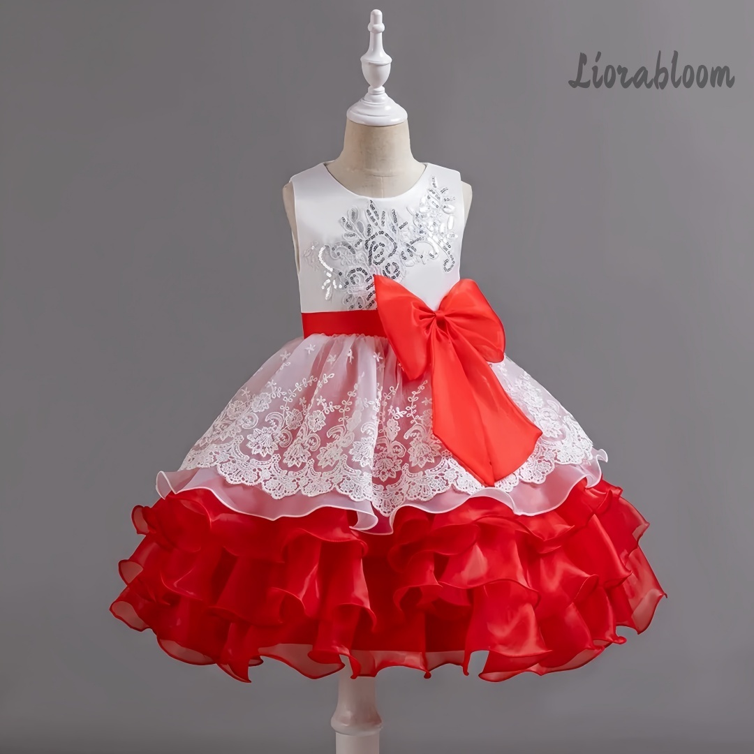 Girls' Dress With Large Bow Sl - огляд і ціна Large Women'S Formal Wear