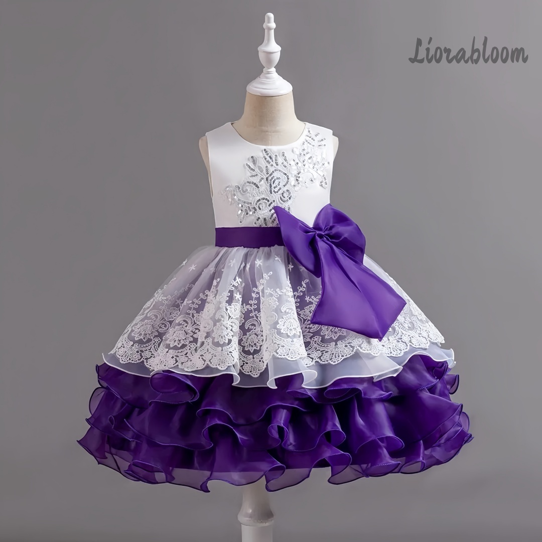 Girls' Dress With Large Bow Sl - огляд і ціна Large Women'S Formal Wear