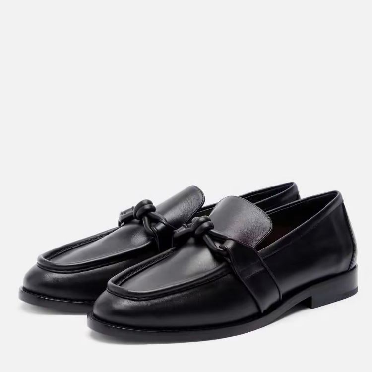 Women's Leather Knot Detail Lo - огляд і ціна Formal Wear Women'S Loafers