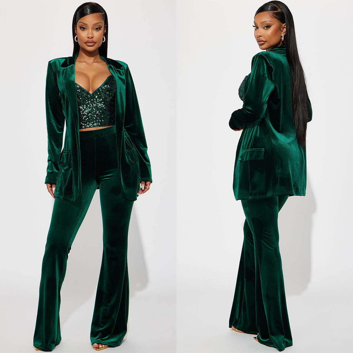Green Velvet Women Pants Suits - огляд і ціна Women'S Formal Jackets To Wear With Dresses